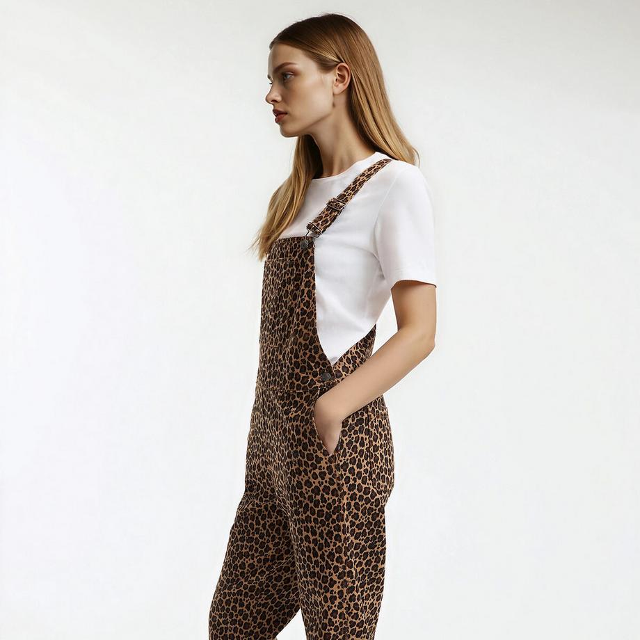 La Redoute Collections Leoprint Latzhose  