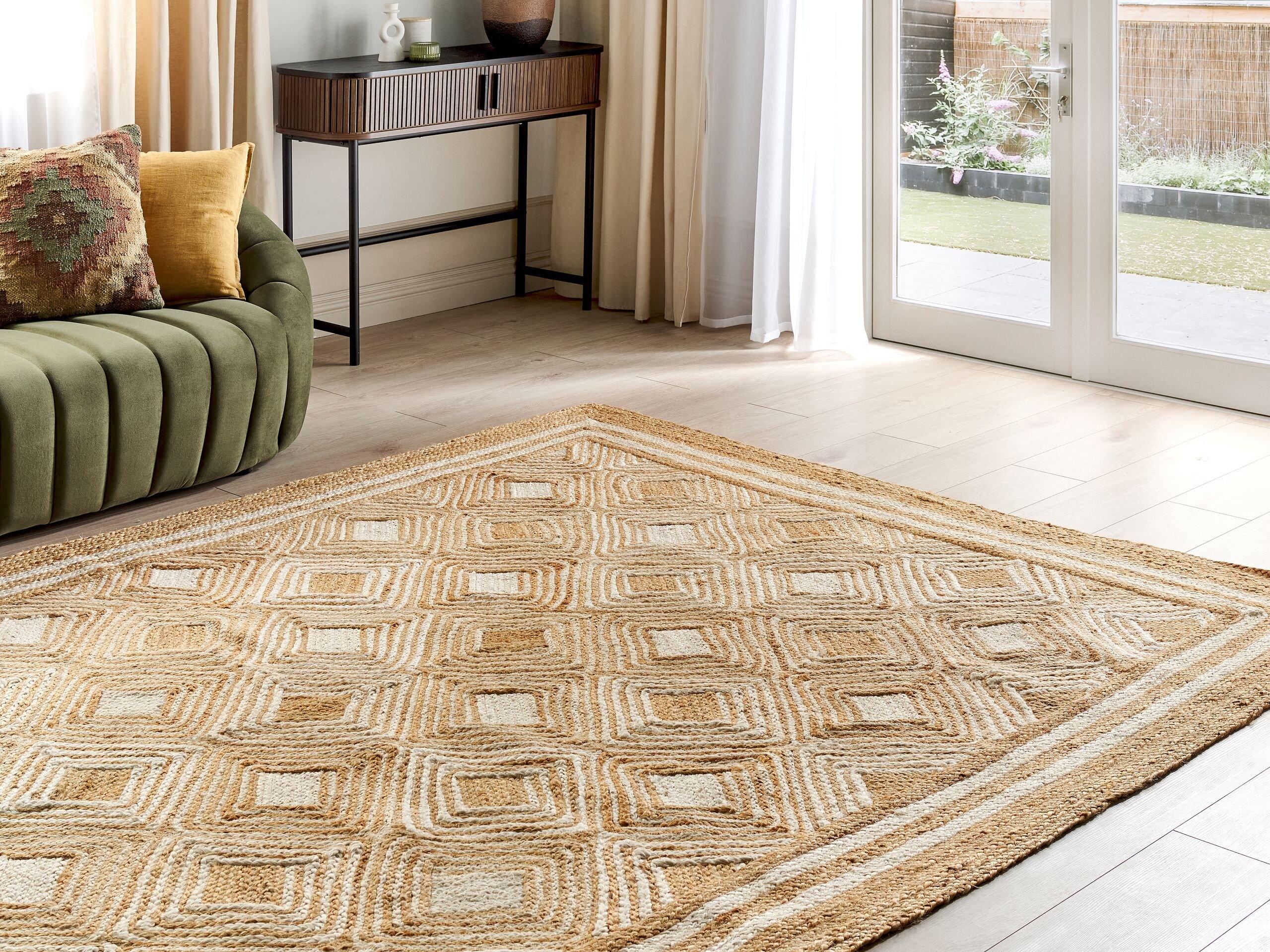 Beliani Tapis en Jute Boho MENGEN  