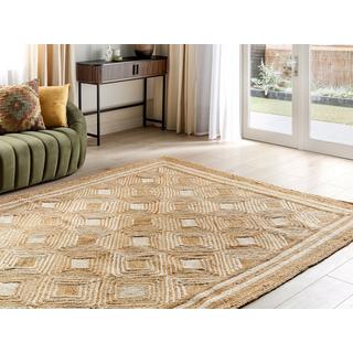 Beliani Tapis en Jute Boho MENGEN  