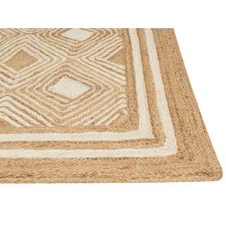 Beliani Tapis en Jute Boho MENGEN  