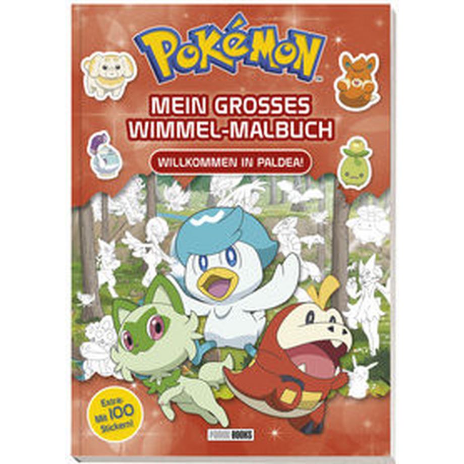 Panini  Pokémon: Mein großes Wimmel-Malbuch - Willkommen in Paldea! 