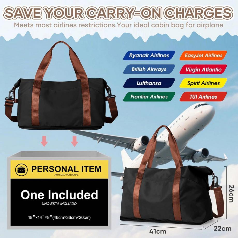 Only-bags.store Reisetasche Handgepäcktasche.Schwimmtasche Wasserdichte Reisetasche  