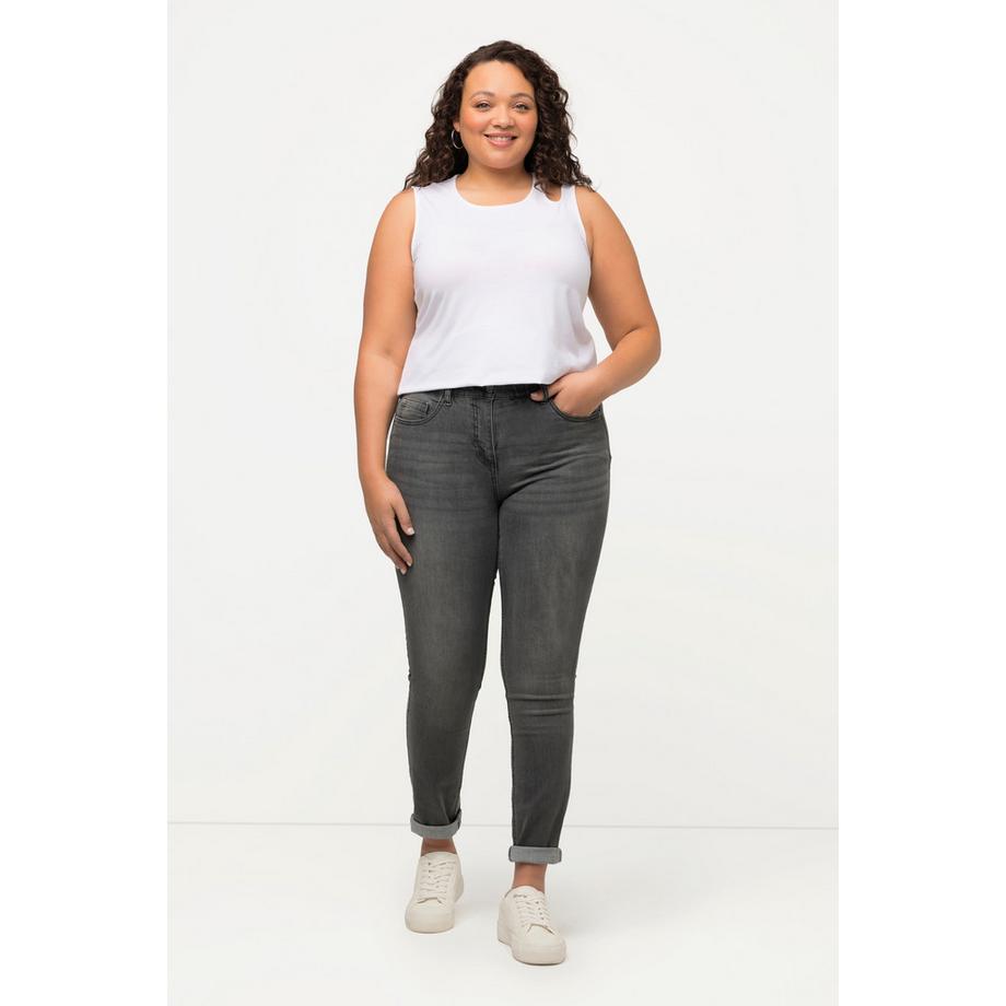 Ulla Popken Jeans Sarah Skinny Vita Alta 5 Tasche  