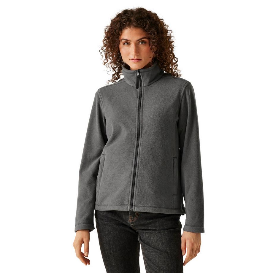 Micro Fleecejacke Durchgehender Reißverschluss