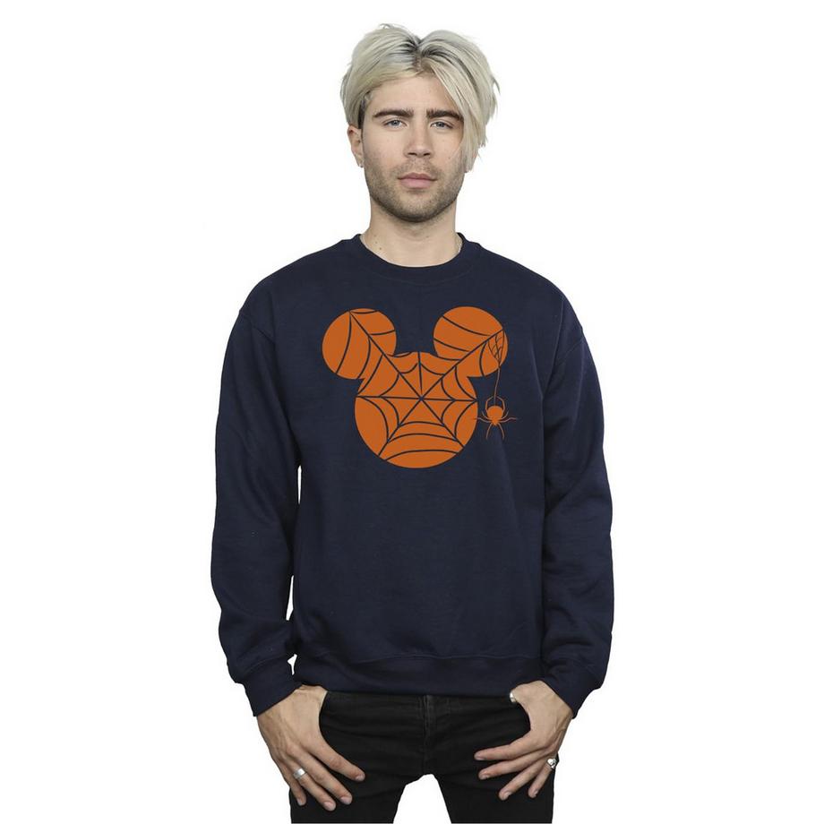 MICKEY MOUSE Halloween Sweatshirt Toile d'Araignée  