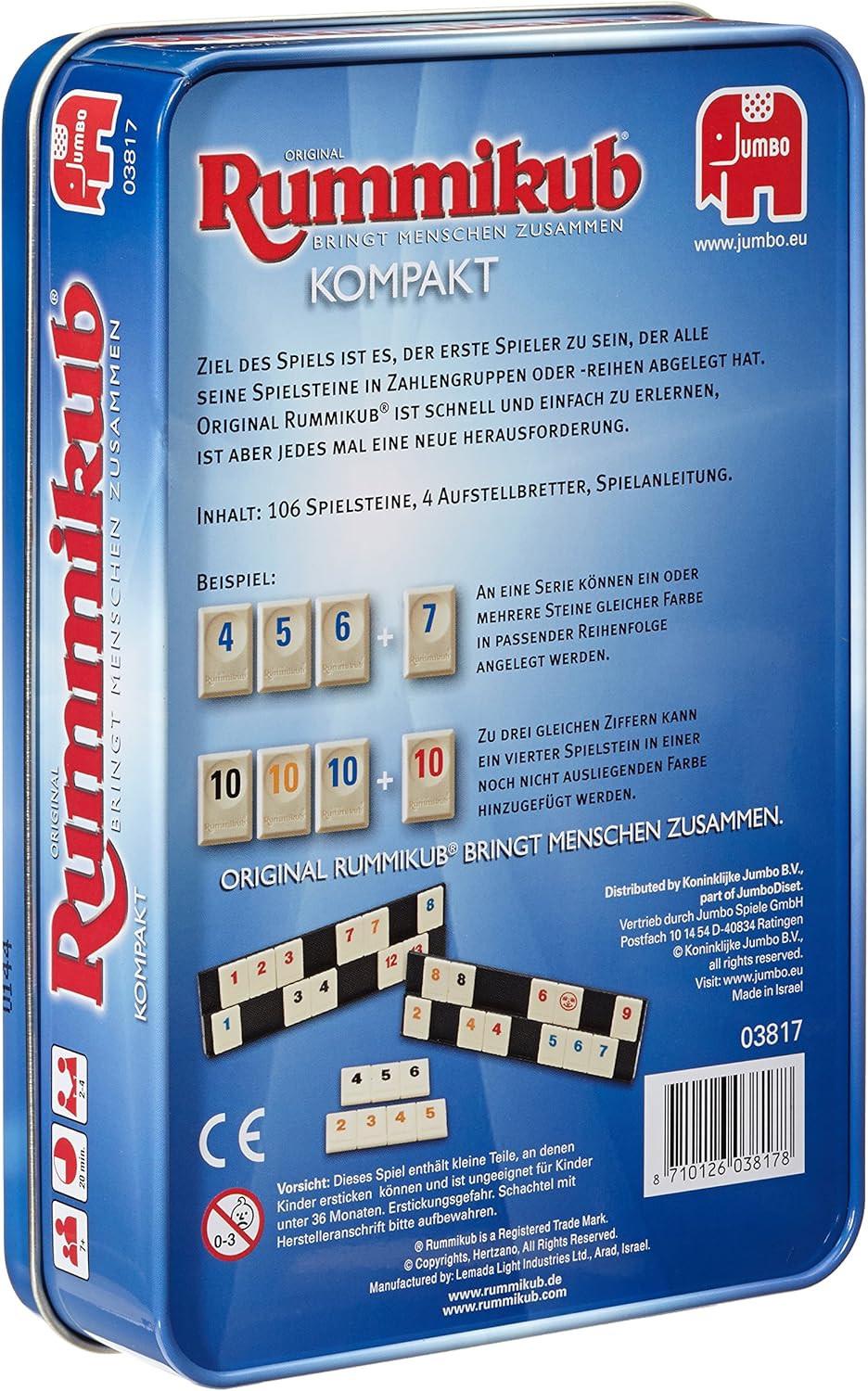 JUMBO  Original Rummikub kompakt in Metalldose 