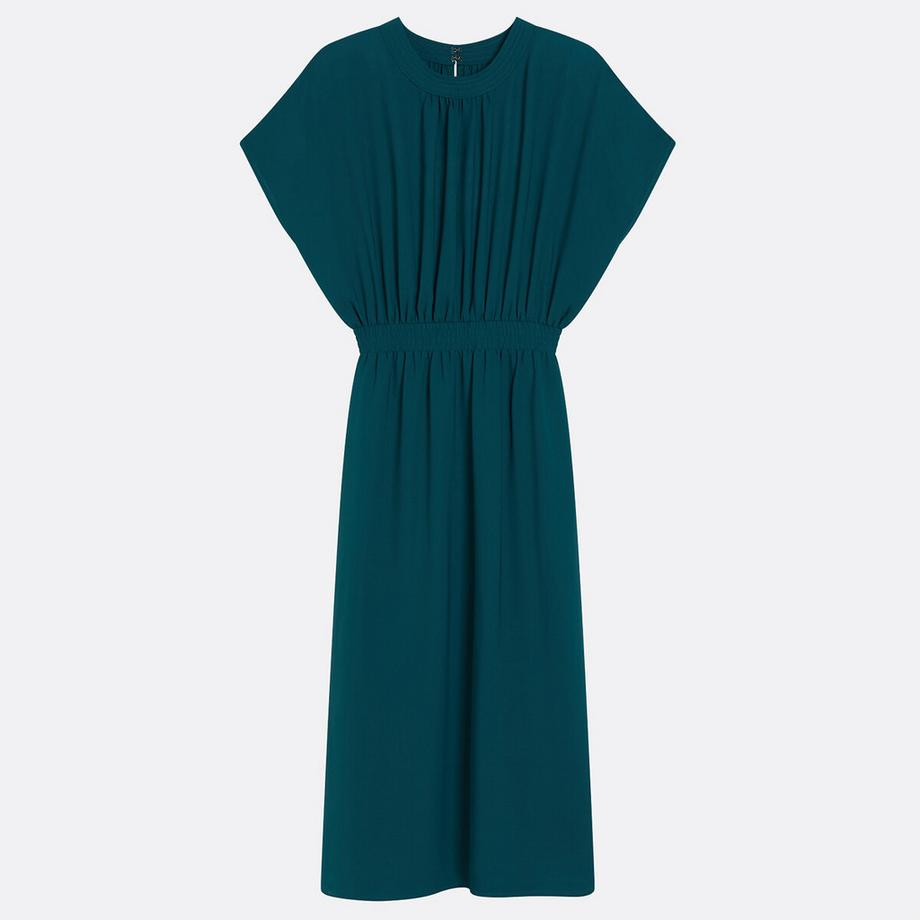 La Redoute Collections Robe longue évasée taille smockée  