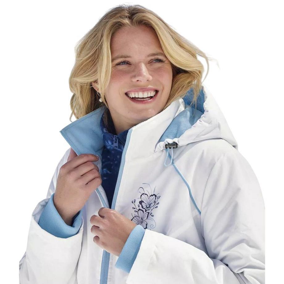 Atlas For Women Giacca da sci con stampa floreale e cappuccio  