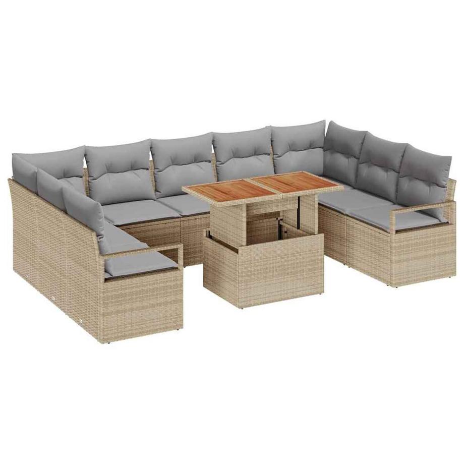 Garten-sofa-set poly-rattan