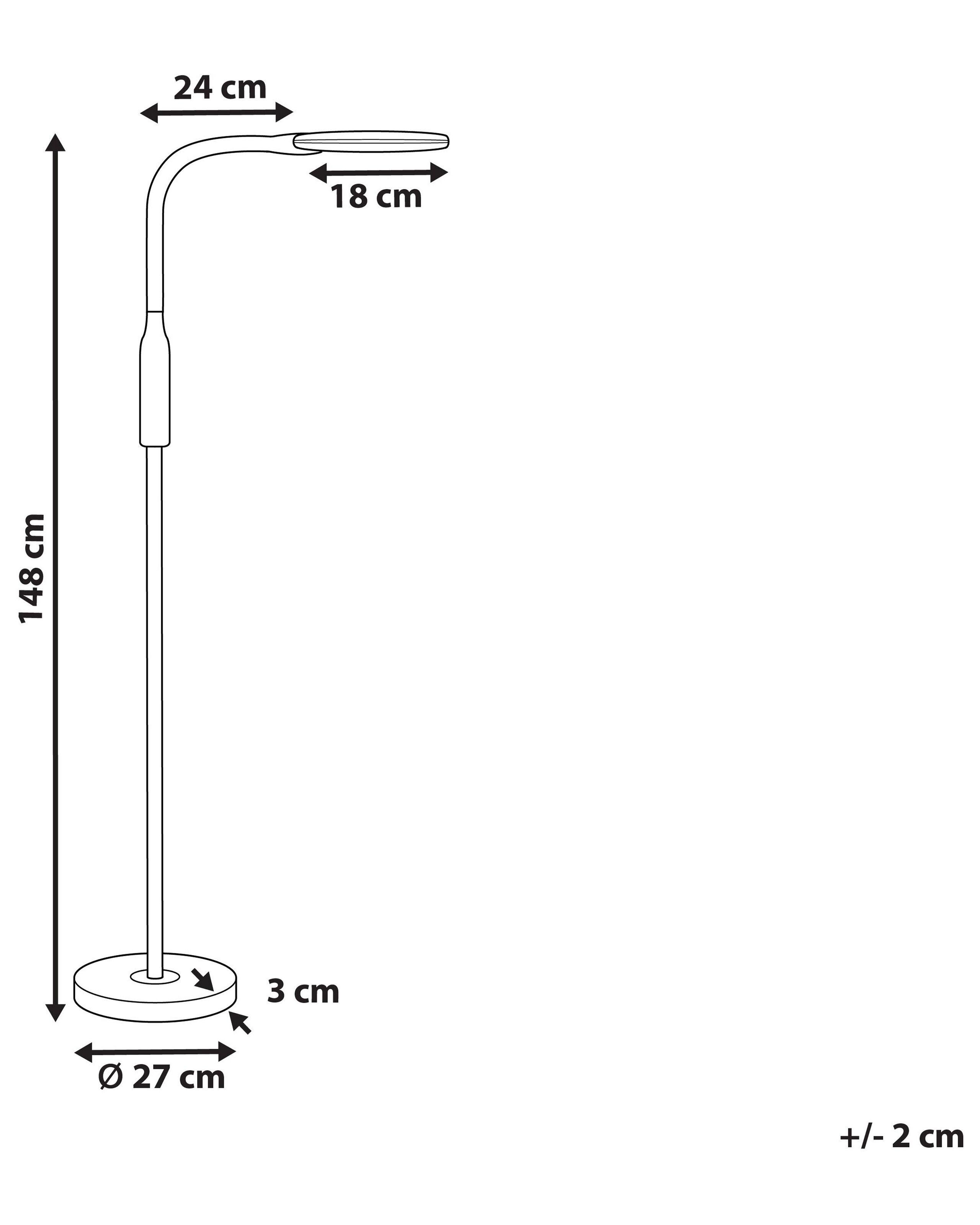 Beliani Lampadaire en Matière synthétique Moderne CASSIOPEIA  