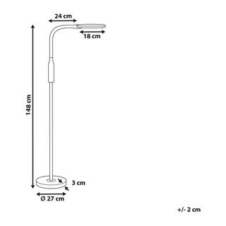 Beliani Lampadaire en Matière synthétique Moderne CASSIOPEIA  