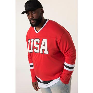 Langarm-Trikot, oversized, Prints