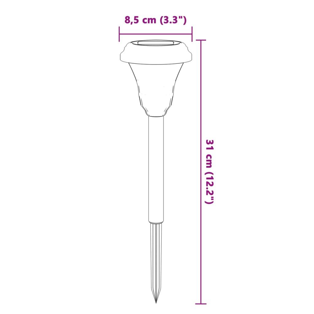 VidaXL Lampe solaire d'allée  