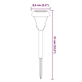 VidaXL Solar-wegbeleuchtung  
