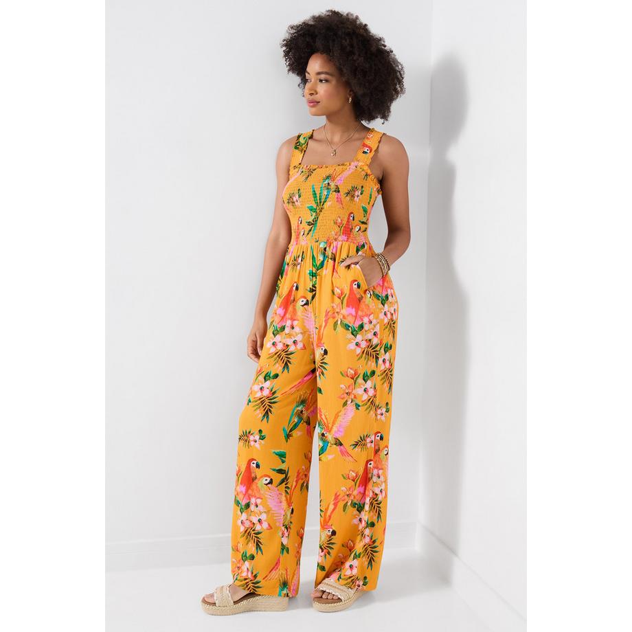 Joe Browns Combinaison Jambes Larges avec Imprimé Perroquet  