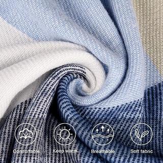 Only-bags.store Kariertes Winter Pashmina Schal Weiche Quasten  