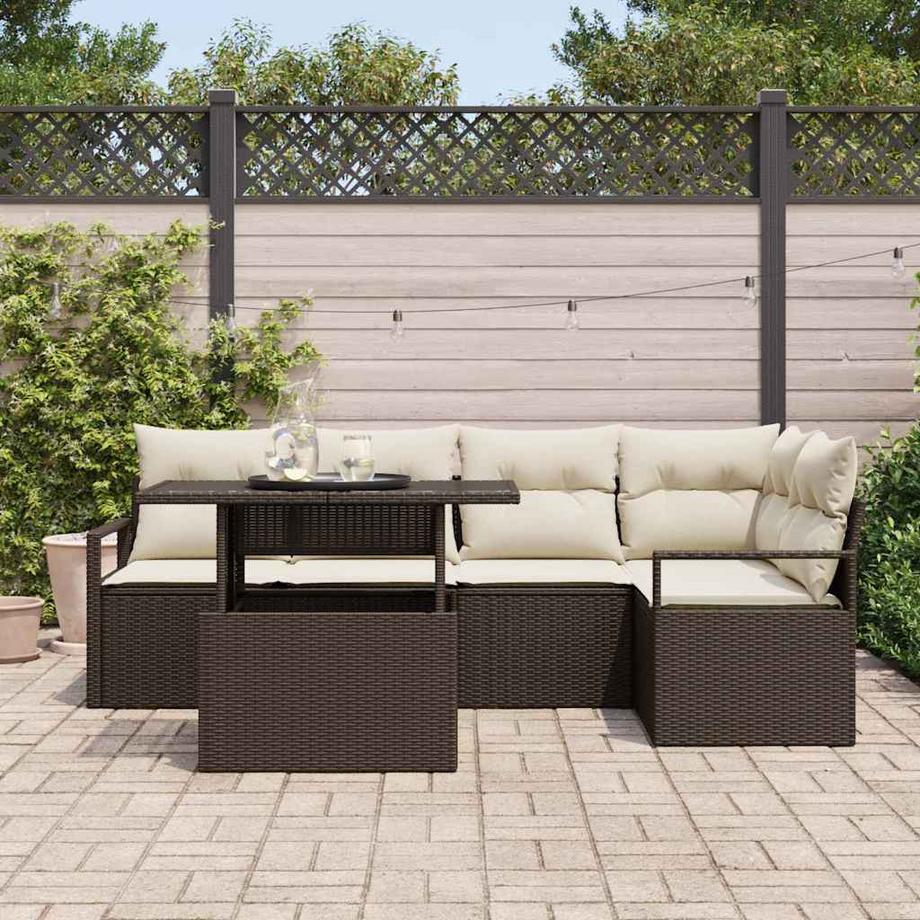 VidaXL Divano da giardino Polyrattan  