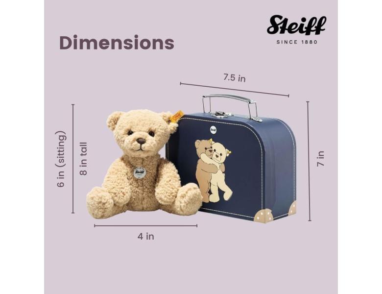 Steiff  Ours Teddy Steiff Ben dans une valise - 21 cm 