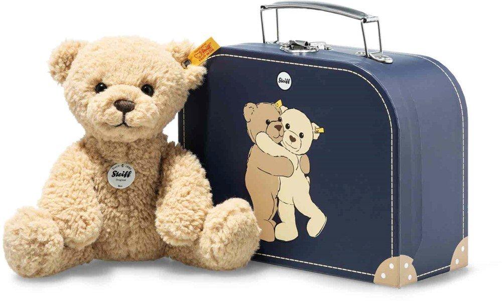 Steiff  Ours Teddy Steiff Ben dans une valise - 21 cm 