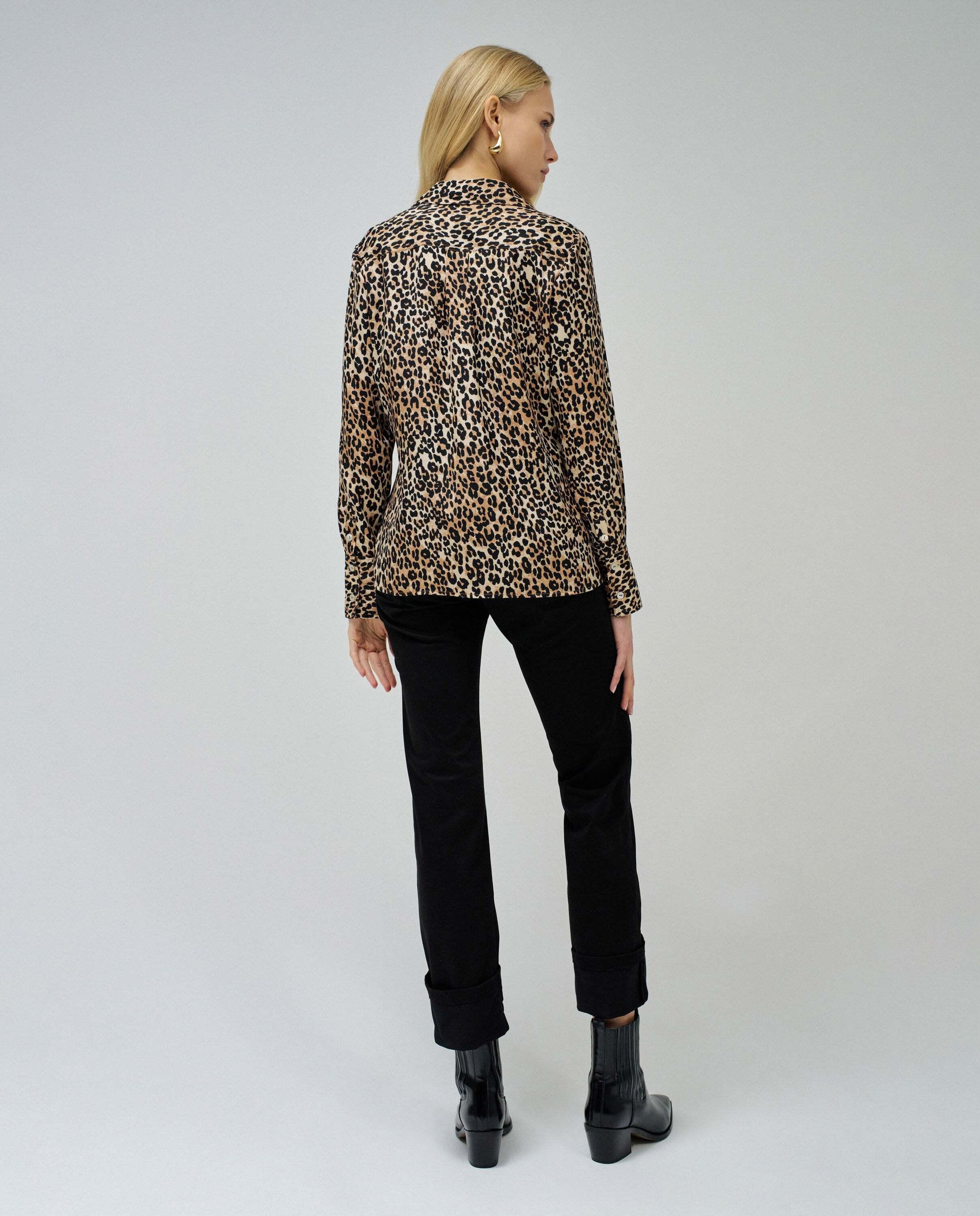 Salsa Langarm Leopardenmuster Bluse  