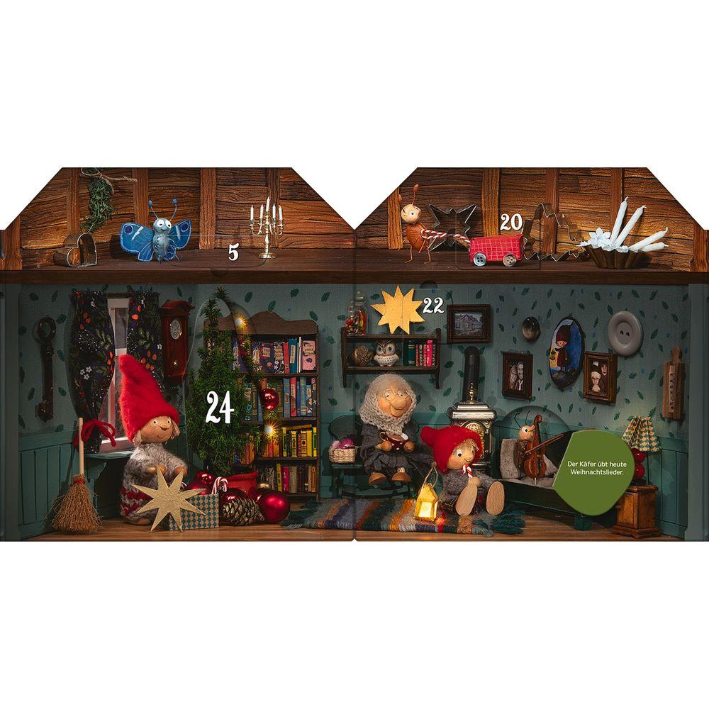 Calendrier de l'Avent dans la maison des lutins Kaden, Outi; Scheffner, Robert (Fotografie) Couverture rigide 