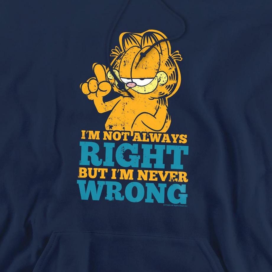 Garfield  Sweat à capuche NEVER WRONG 