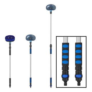 Pricenet Waschbürste Teleskopstiel 1,21-1,91m mitierender Bürste  