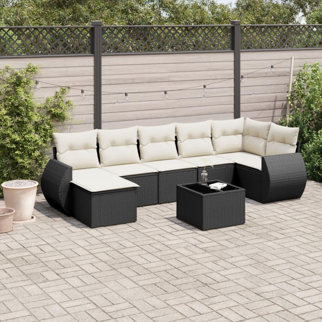 VidaXL set divano da giardino Polirattan  