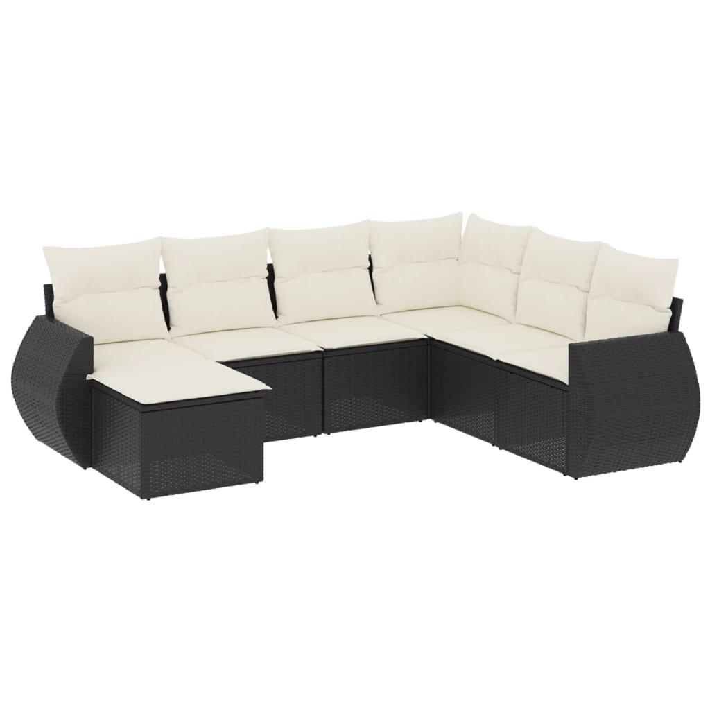 VidaXL set divano da giardino Polirattan  