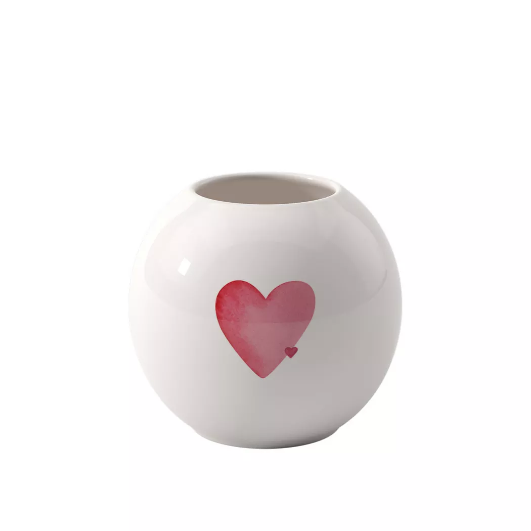 like. by Villeroy & Boch Dekovase "Vase With Love 11,5 cm weiß"