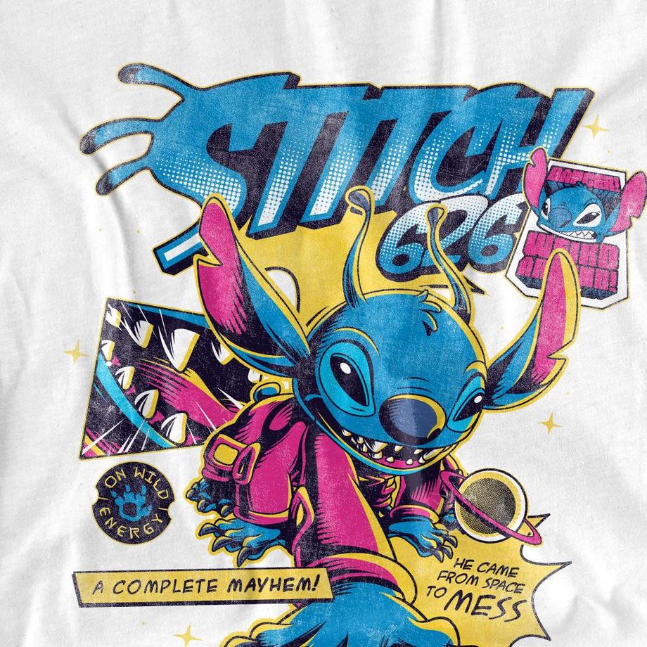 Lilo & Stitch T-Shirt Manches Longues Style Bande Dessinée Stitch 626  