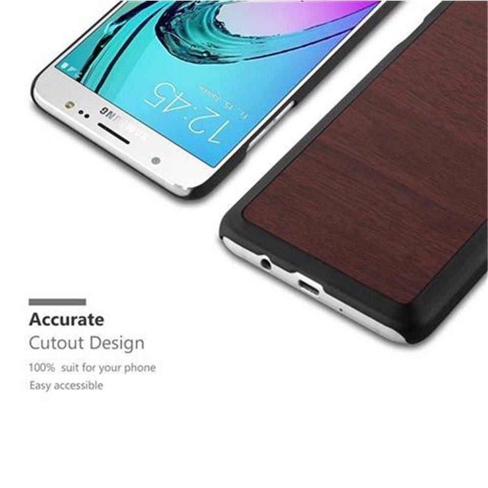 Cadorabo  Housse compatible avec Samsung Galaxy J5 2016 - Hard Case Coque de protection en bois contre les rayures et les chocs 