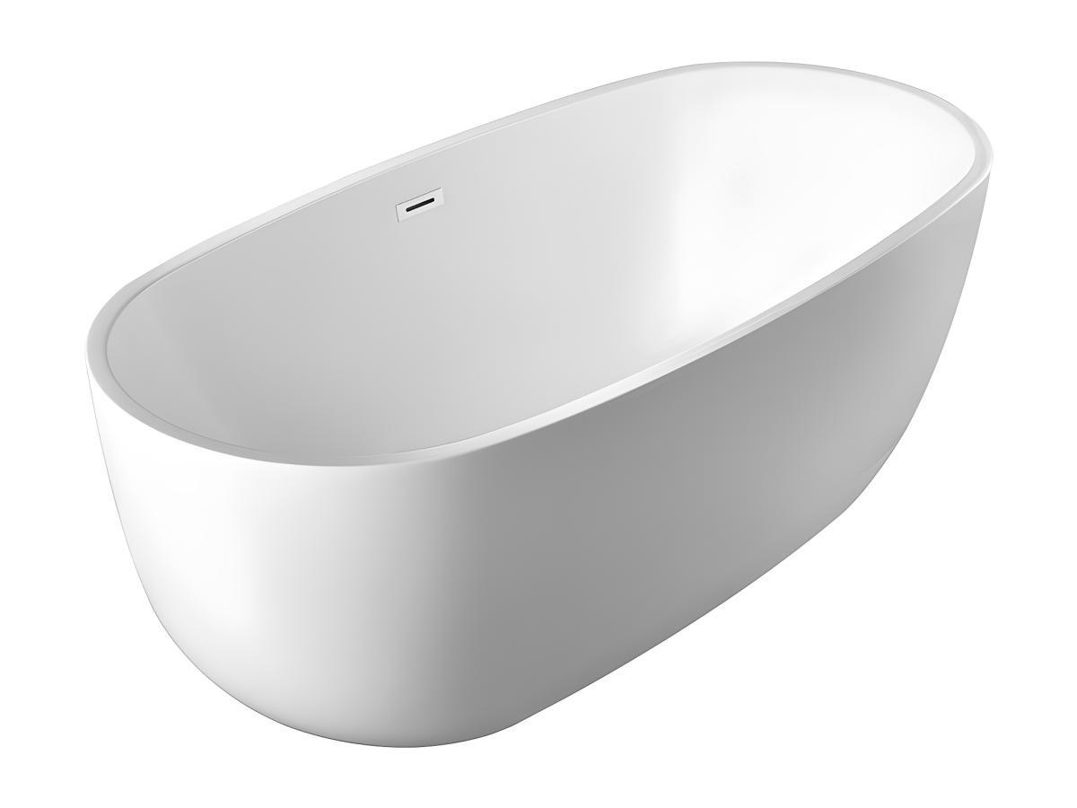 Vente-unique Vasca da bagno freestanding 8L 1 Bianco NICA  