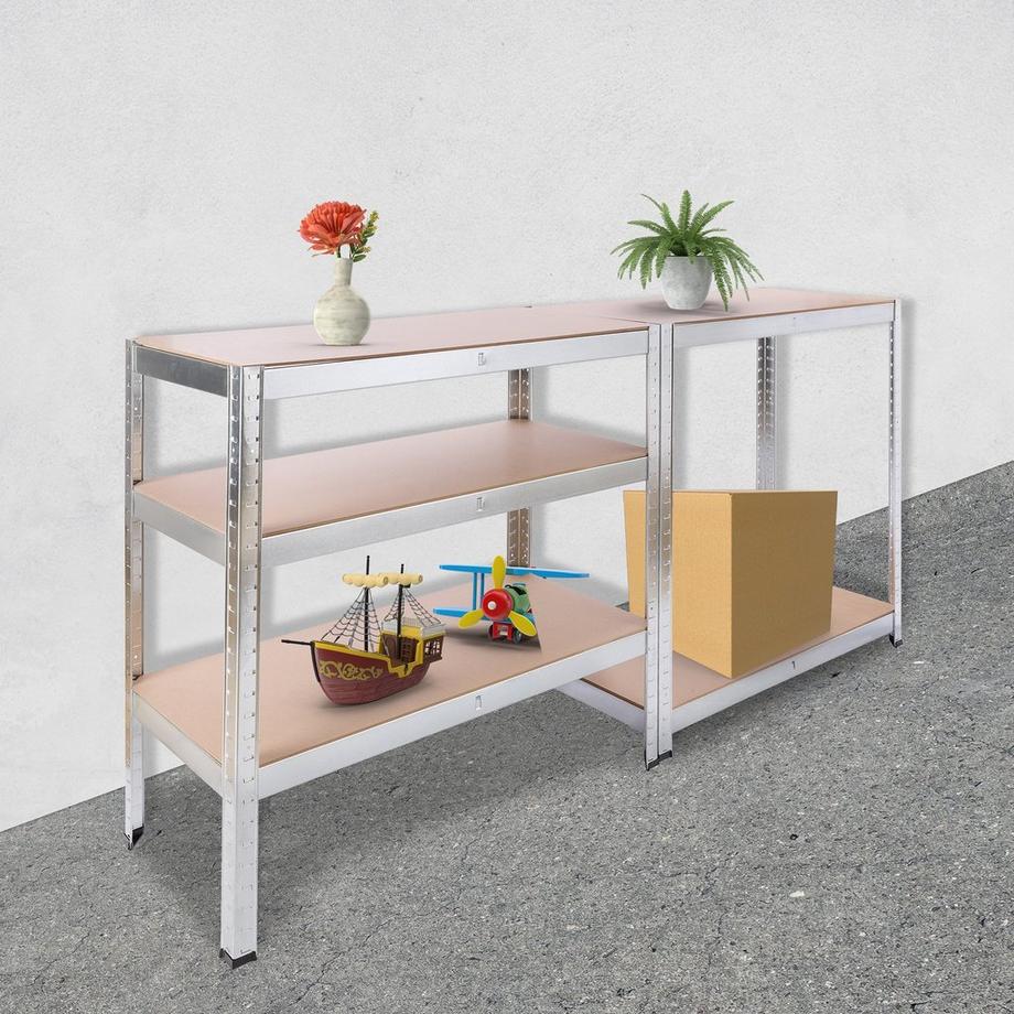 Arebos 2x Scaffali per carichi pesanti 875kg  