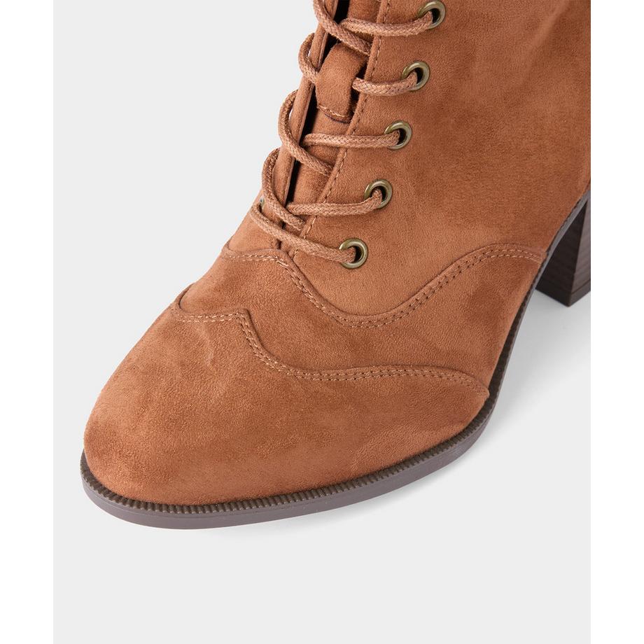 Joe Browns  Bottes hautes à lacets avec talon empilé en bois 