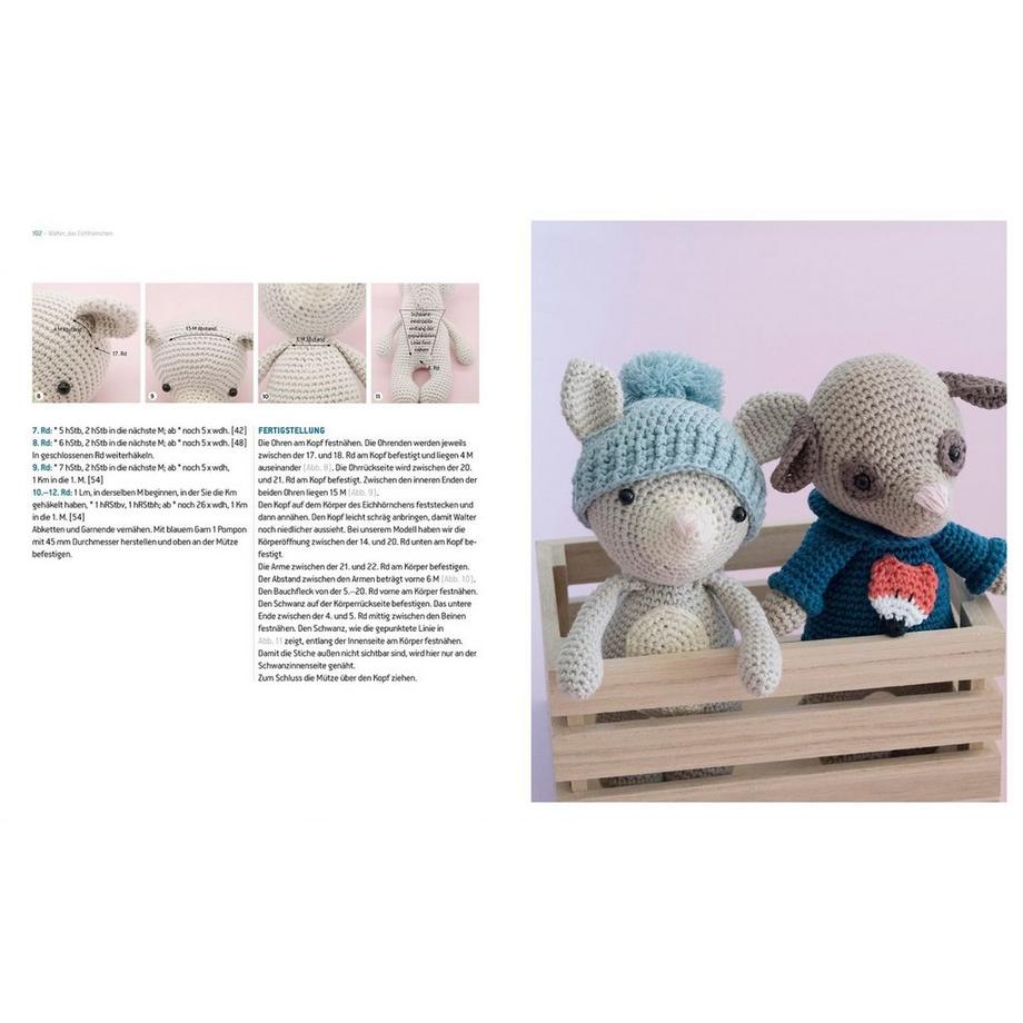 Tierisch süße Häkelfreunde – I love Pastell Erinna Lee Livre cartonné 