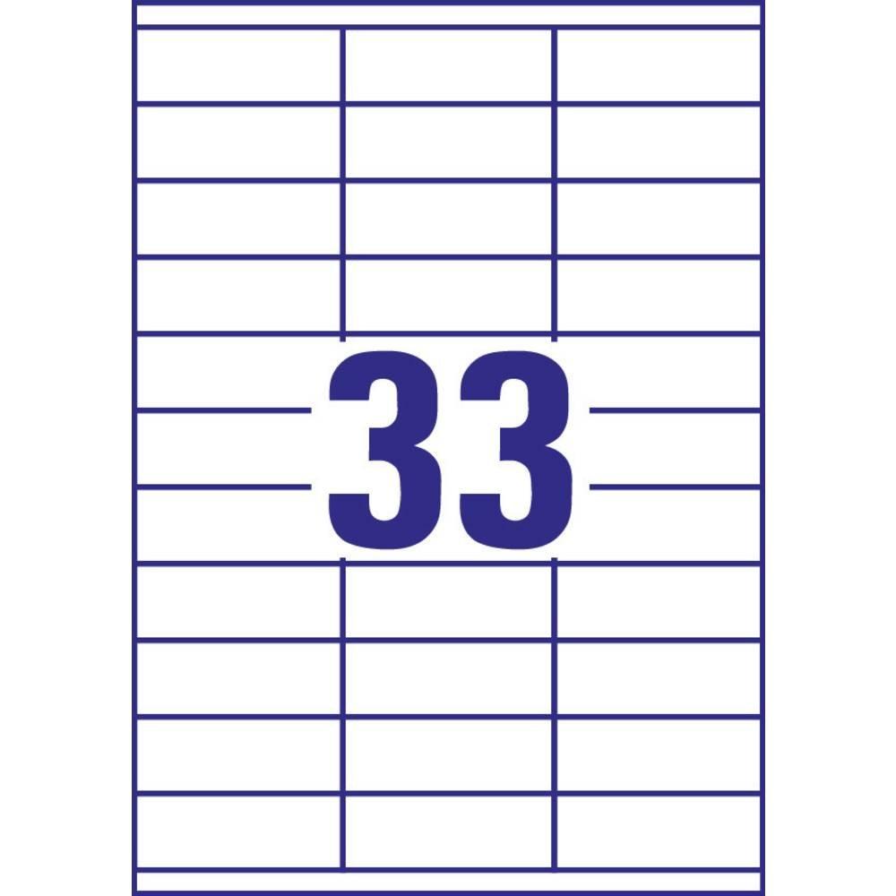 Avery-Zweckform ETIQUETTES universelles avec ultra-grip, 70 x 25.4 mm, jet d'encre, laser couleur, laser s/W  