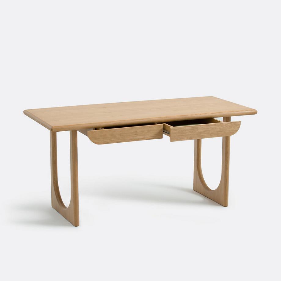 La Redoute Intérieurs Bureau XL en chêne et plaqué  