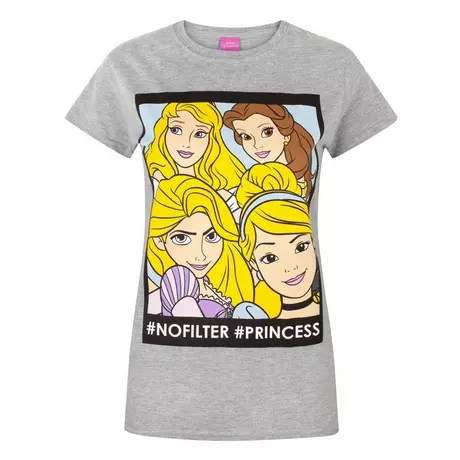 Disney  Tshirt Princesse sans filtre Gris