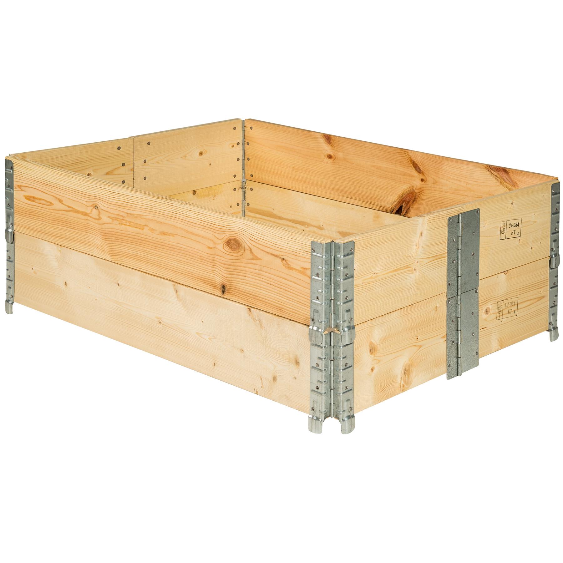 Tectake Carré Potager de Jardin pliable et empilable 120x80x19cm  