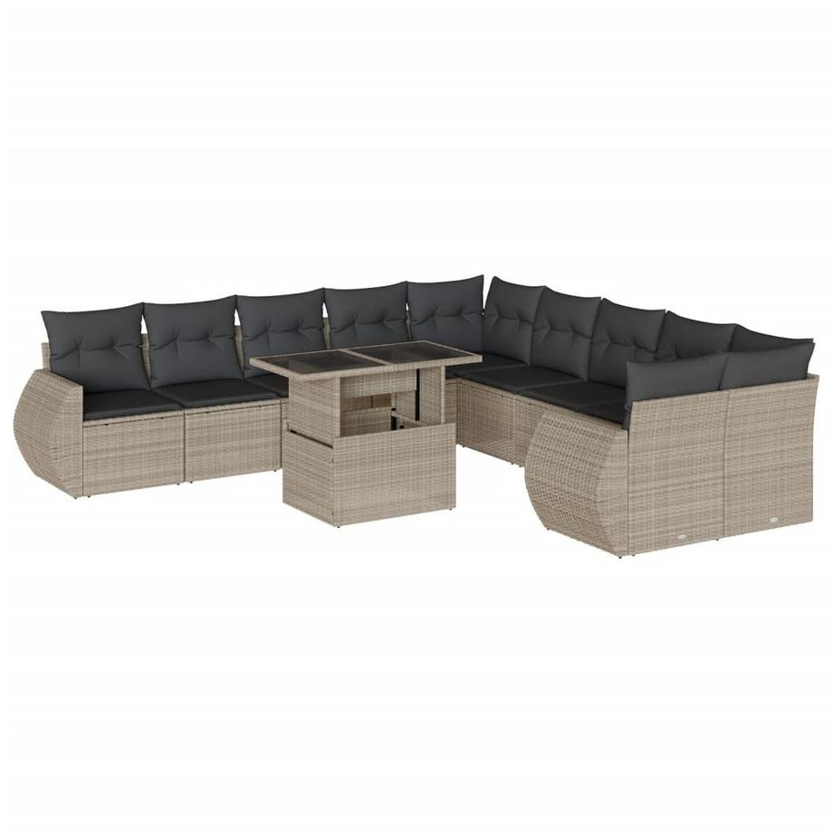 set divano da giardino Polirattan