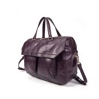 Kate Lee  Sac cabas en cuir Fiona myrtille 