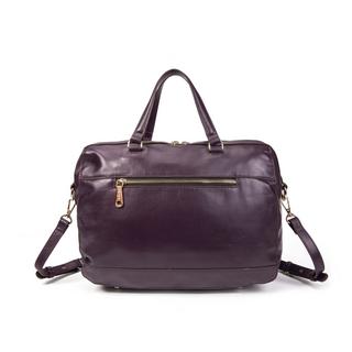 Kate Lee  Sac cabas en cuir Fiona myrtille 