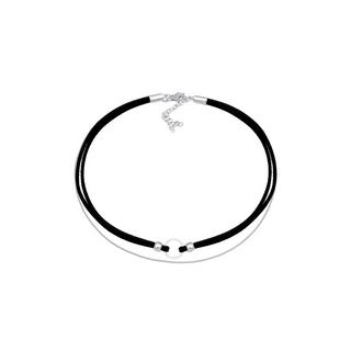 Elli  Halskette Choker Kreis Leder Venezianer Kette Set 