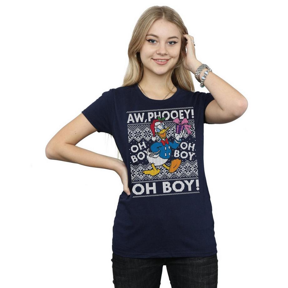 Disney Donald Duck Aw Phooey Oh Boy Weihnachts T-Shirt  