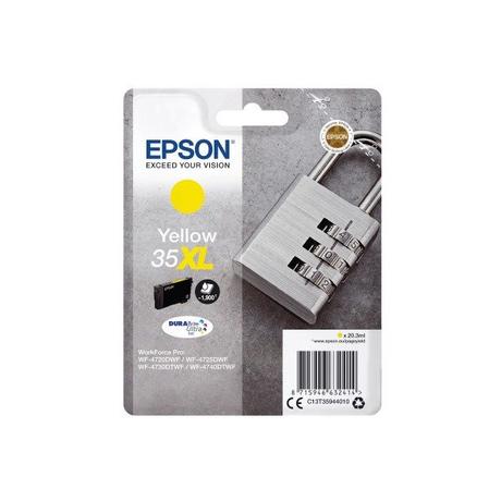 EPSON  Padlock Singlepack Yellow 35XL DURABrite Ultra Ink 