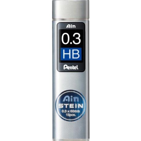 Pentel PENTEL Bleistiftmine AINSTEIN 0.3mm, 15 Stück HB  
