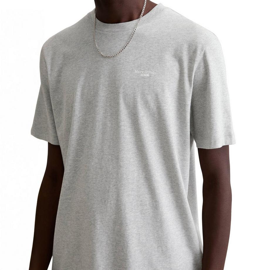 Marc O'Polo Denim T-shirt  Paquet de 2 Confortable à porter-T-Shirt, SSL, Logo Print, Doubl  