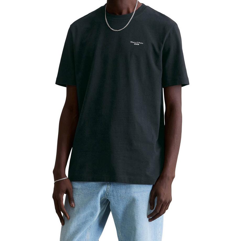 Marc O'Polo Denim T-shirt  Paquet de 2 Confortable à porter-T-Shirt, SSL, Logo Print, Doubl  