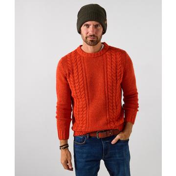 Gestrickter Rundhalspullover